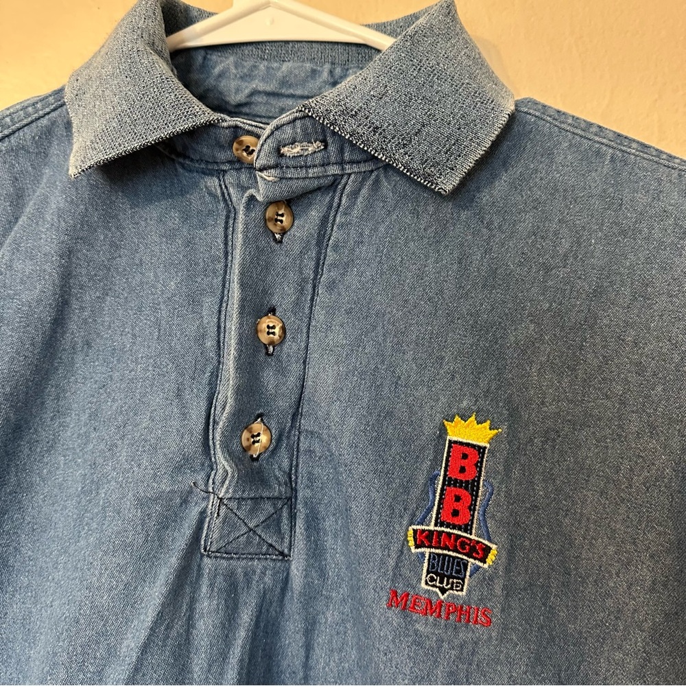 Vintage BB King's Blues Club Denim Shirt